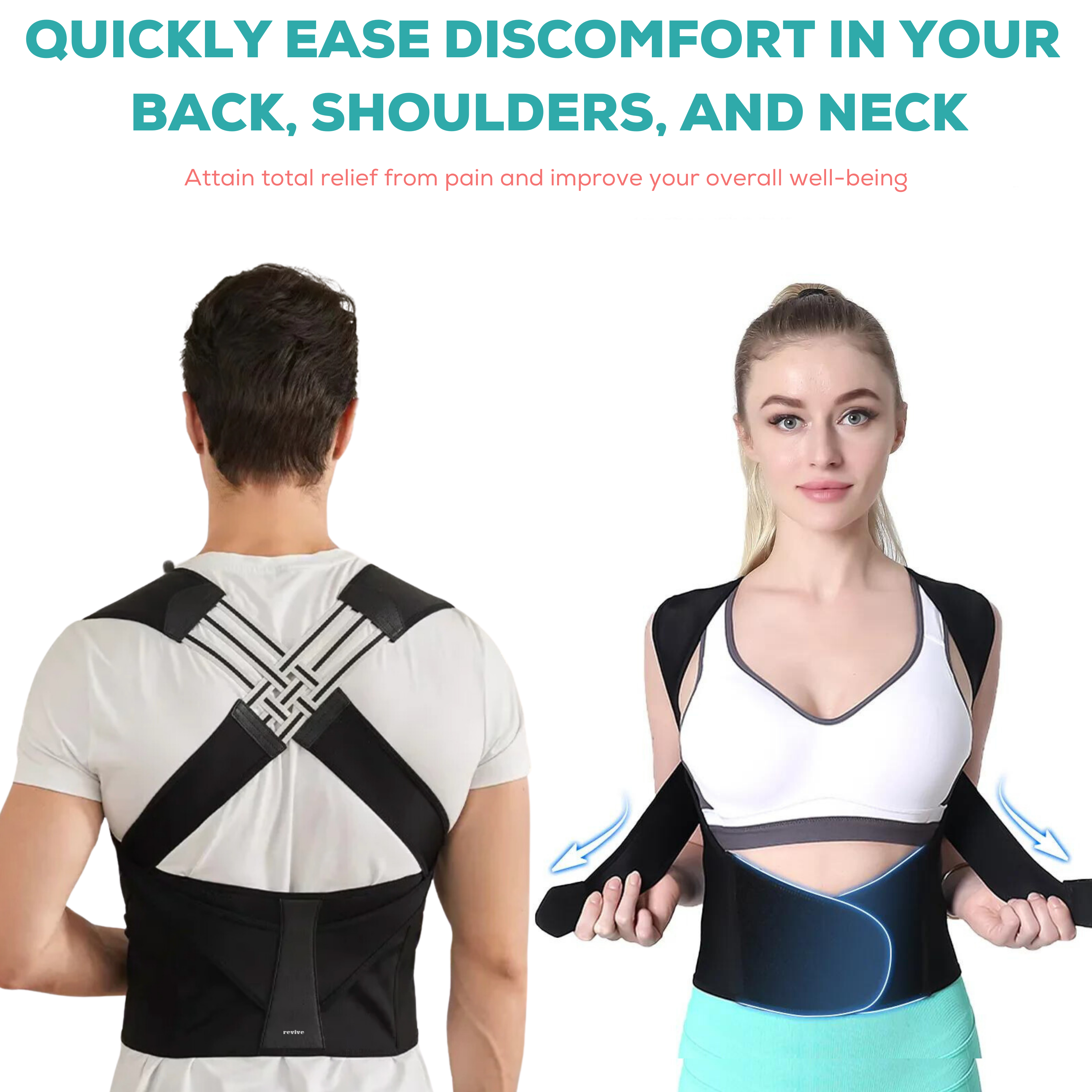 Revive Posture Corrector 40% Off + FREE Foam Roller