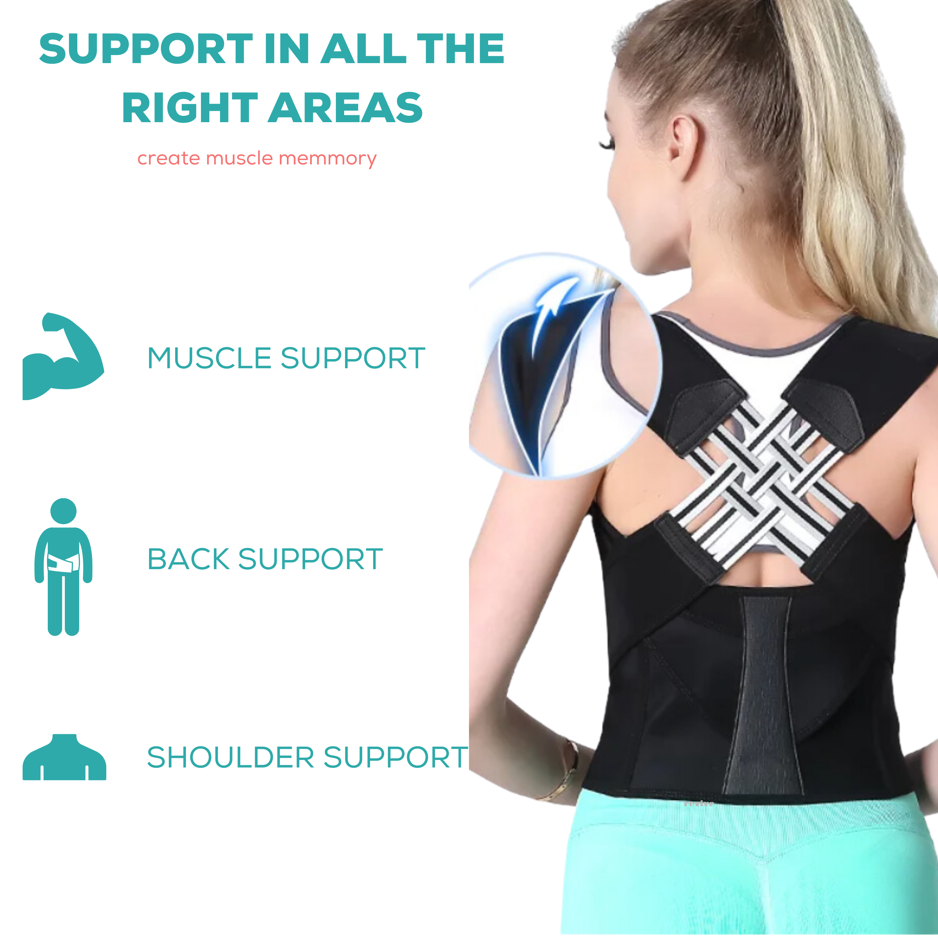 Revive Posture Corrector 40% Off + FREE Foam Roller